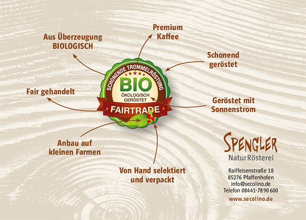 Hofkaffee perfekt für Filterkaffee Bio & Fairtrade 500g Spengler NaturRösterei